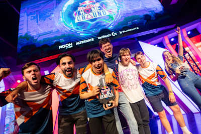 NXT winning team poses for a photo during the Red Bull Home Ground National Finals in Amsterdam, Netherlands on May 18, 2024. 