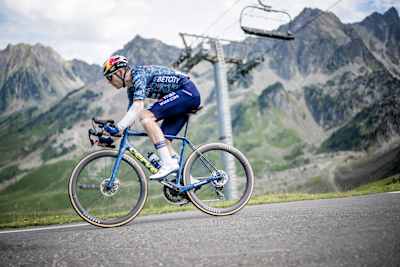 Wout Van Aert on Stage 14 during the 111th Tour de France on July 13, 2024.
