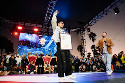 Victor and City Official at Red Bull BC One National Final on September 28th, 2024 in Venice Beach California 