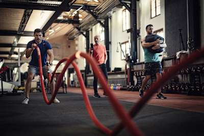 Sándor Tótka trains at the Red Bull Athlete Performance Center (APC) in Thalgau, Austria on December 19, 2023. 