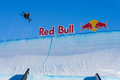 Eileen Gu performs at the Laax Open in Laax, Switzerland on January 17, 2025.