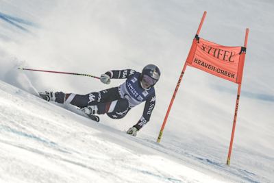Lindsey Vonn (USA) performs during the FIS Alpine Skiing World Cup in Beaver Creek, Colorado, USA on December 11, 2024. 
