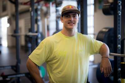 Victor Hoffer poses for a portrait at the World Fitness Project Tour Stop 2 in Mesa, Arizona, USA on August 29, 2025.