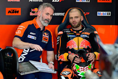 Brad Binder is seen during Valencia MotoGP testing after stop 22 of the MotoGP World Championship at the Circuit Ricardo Tormo in Valencia, Spain on November 18, 2025.   