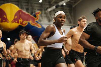 Onthatile Zulu performs at Hyrox at CTICC in Cape Town, South Africa on July 20, 2025