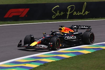 Max Verstappen of Oracle Red Bull Racing on track during practice ahead of the F1 Grand Prix of Brazil