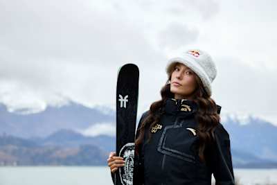 Eileen Gu poses for a portrait in Wanaka, New Zealand on September 17, 2025.