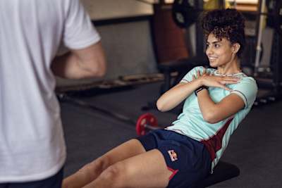  Nadine Selaawi entrenando durante su estancia en el APC de Thalgau, Austria, el 6 de junio de 2023.