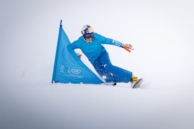 Roland Fishnaller performs during the production of "The Night Before" in Solda, Italy on December 2, 2021.