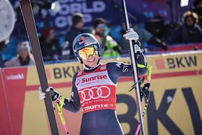 All smiles as Vonn keeps her incredible podium form going