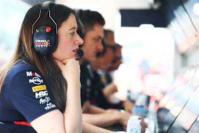 Hannah Schmitz, Principal Strategy Engineer of Oracle Red Bull Racing, ahead of the F1 Grand Prix of Mexico at Autodromo Hermanos Rodriguez on October 24, 2025, in Mexico City, Mexico.