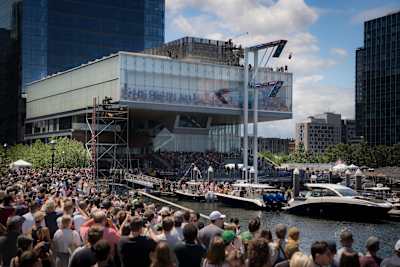 Crowds gather to witness the world's best cliff divers compete from unbelievable heights