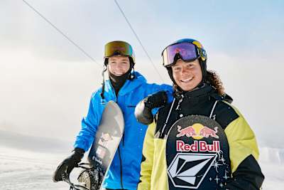 In 2022, snowboarders Valentino Guseli and Scotty James seen together at Perisher Resort in Australia.