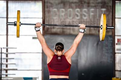 Laura Horváth seen during training in Budapest, Hungary on April 10, 2024. 