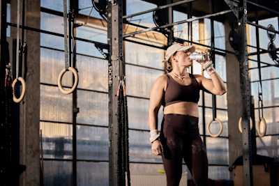 Laura Horvath seen during training in Budapest, Hungary on December 21, 2024.