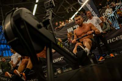 Jake Dearden during Elite 15 Hyrox Major Amsterdam 2024.