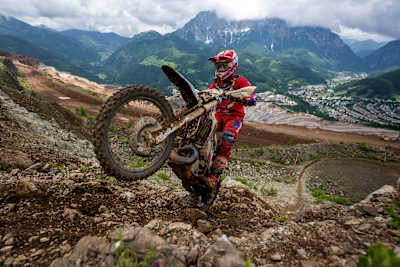 Matthew Green seen during the Red Bull Erzbergrodeo at the Erzberg in Eisenerz, Austria on June 11, 2023. 
