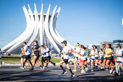 Deltakere sett under Wings for Life World Run i Brasilia, Brasil den 4. mars 2025.  