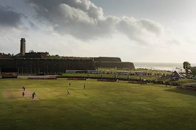 Overview during the Sri Lanka Vs Bangladesh match at Red Bull Campus Cricket World Finals in Galle, Sri Lanka on September 11, 2016
