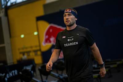 Jake Dearden lors de l'Elite 15 au Hyrox Major à Amsterdam, aux Pays-Bas, le 10 octobre 2024.