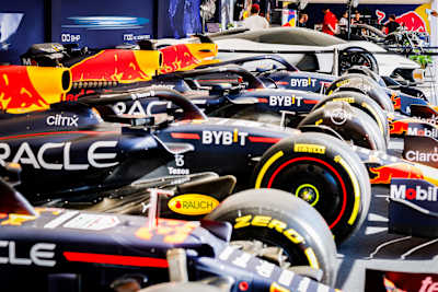 Oracle Red Bull Racing display during the Goodwood Festival of Speed at Goodwood on July 12, 2025 in Chichester, England.