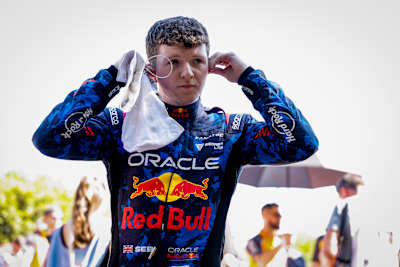 Sebastian Job of Red Bull Sim Racing driving the Red Bull Racing-Renault RB8 during the Goodwood Festival of Speed at Goodwood on July 13, 2025 in Chichester, England.