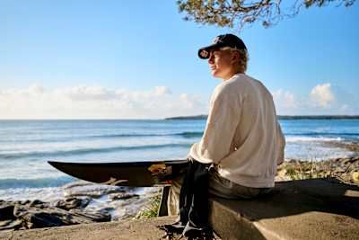 Jarvis Earle at home in Cronulla, Sydney