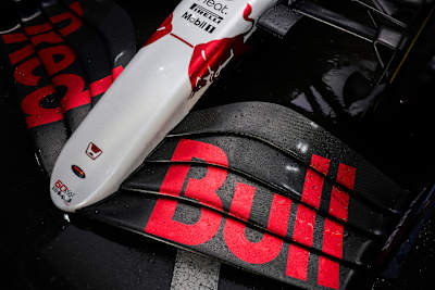 Detalle del morro durante los entrenamientos previos al Gran Premio de F1 de Japón en el Circuito de Suzuka el 03 de abril de 2025 en Suzuka, Japón.