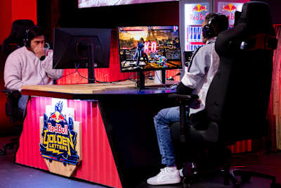 Gamers compete in an intense Red Bull Golden Letters match at the Cape Town International Convention Centre during Comic Con Cape Town, South Africa, on 4 May 2025