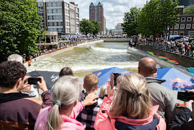 Italo Ferreira surfs at RiF010 in Rotterdam.