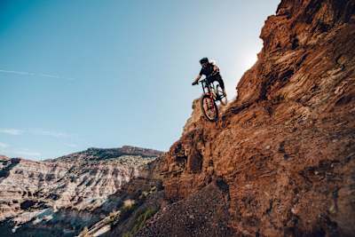 Hannah Bergemann rides at Red Bull Formation 2019 in Virgin, Utah, USA 6-14 October, 2019.