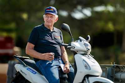 Dr. Helmut Marko - Head of Red Bull Junior Driver Programme in Estoril 2025