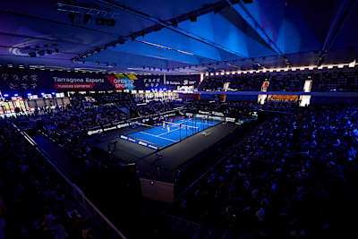 Stadium overview during the quarter finals of the Cupra Costa Daurada Tarragona Premier Padel P1 in Tarragona, Spain on August 1, 2025.