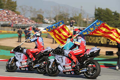 Marc Marquez during the MotoGP Race in Barcelona, Spain on November 17th, 2024. 