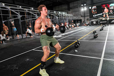 Noah Ohlsen competes at the World Fitness Project Tour Stop 2 in Mesa, Arizona, USA on August 29, 2025.