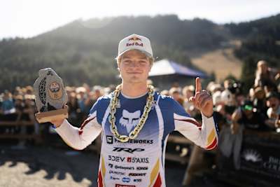 Asa Vermette poses for a portrait at Red Bull Hardline in West Vancouver, Canada on October 16, 2026.