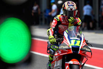 Diogo Moreira rides at the Indonesian MotoGP on 10 October 2026.