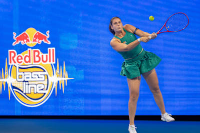 Emma Navarro competes at Red Bull BassLine in Cincinnati, Ohio, USA 