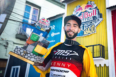 Sebastian Holguín poses for portrait during Red Bull Valparaiso Cerro Abajo in Valparaiso, Chile on February 15, 2026.