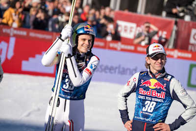 Stephan Embacher und Daniel Tschofenig zeigten am Kulm starke Flüge