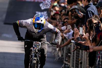 POV: you're a spectator at the toughest urban downhill race on the planet