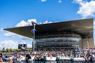 A stylish backdrop: the sleek lines of ultra-modern Copenhagen Opera House
