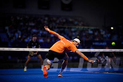 Alejandro Galan during the finals of the Premier Padel Gijon P2, Spain on March 08, 2026.