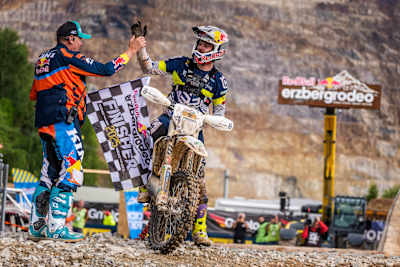 Billy Bolt secures a thrilling finish at Red Bull Erzbergrodeo 2025 in Eisenerz, Austria. 