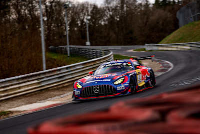 Max Verstappen beim Auftritt in der ADAC Nürburgring Langstrecken-Serie am 21. März 2026.