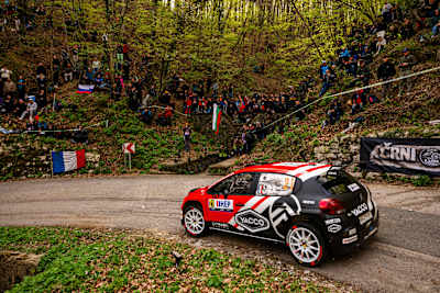 Léo Rossel finished Croatia Rally in second, one spot down on brother Yohan