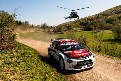 Nikolay Gryazin fought back to finish WRC2 third overall