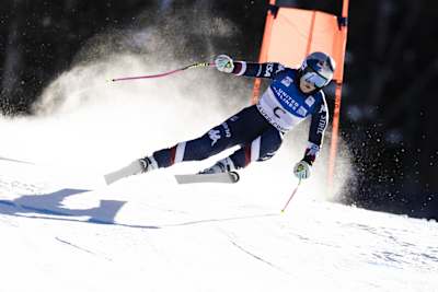 Lindsey Vonn nastupa tokom Svjetskog kupa u alpskom skijanju u Beaver Creeku, Colorado, SAD, 12. decembra 2024. godine