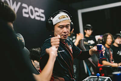 Masato 'Bonchan' Takahashi competes at the Red Bull 283 Academy during the Tokyo Game Show 2025 in Chiba, Japan. 