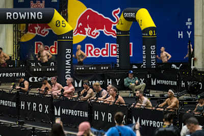 Event Participants compete at the HYROX World Championships in Chicago, USA on June 14, 2025.
